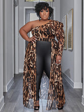 Long Sleeve One Shoulder Print Maxi Dresses