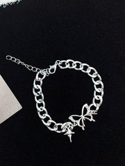 Pulseras de cadena con colgante de mariposa