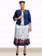 Cárdigans de dos piezas con broche y vestidos midi florales