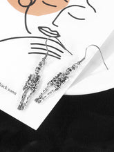 Pendientes colgantes de esqueleto de Halloween