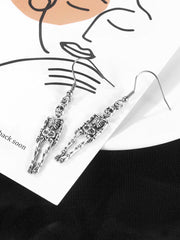 Pendientes colgantes de esqueleto de Halloween