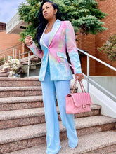 Blazers con estampado tie-dye y mangas largas