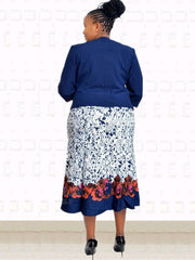 Cárdigans de dos piezas con broche y vestidos midi florales