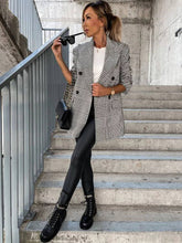 Blazer mit langen Ärmeln und Karomuster