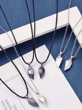 Collares de cadena con colgante de corazón para pareja