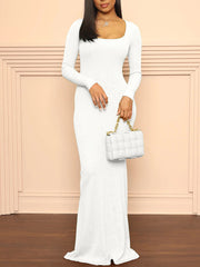 Vestidos largos hasta el suelo con mangas largas