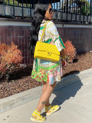 Halbarm-Minikleider mit Knopfleiste