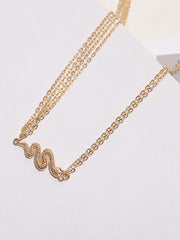 Cadena con colgante de serpiente, joyería corporal