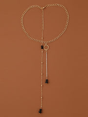 Joyería corporal minimalista de patchwork de cristal