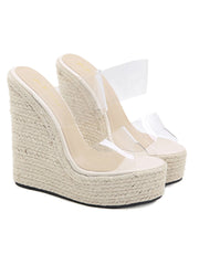 Minimalistische transparente Wedges