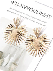 Pendientes retro con purpurina sectorial