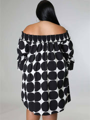 Minivestidos estampados de gasa con mangas acampanadas