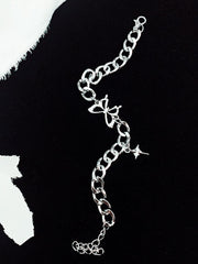 Pulseras de cadena con colgante de mariposa