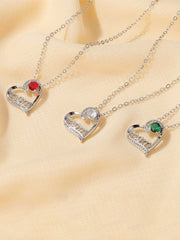 Joyas colgantes de corazón de amor de mamá