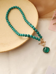 Conjuntos de collar y pulsera de cadena de cuentas multicapa