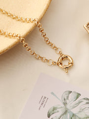 Conjuntos de collar y pulsera de cadena de cuentas multicapa