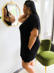 Kurzärmlige One-Shoulder-Minikleider