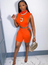 Conjuntos de dos piezas de top corto y pantalones cortos