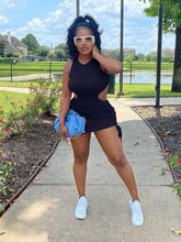 Minivestidos ajustados con cuello redondo, sin mangas y con cordones