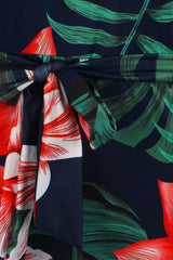 Off Shoulder Floral Rainbow Short Jumpsuits