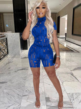 Conjunto de dos piezas de top de manga corta y pantalón corto de punto