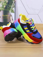 Zapatillas de plataforma con degradado de colores