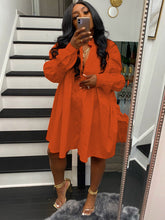 Minivestidos de manga larga con solapa y botones