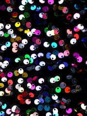 One Shoulder Sequin Ruffle Patchwork Mini Dresses