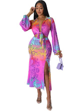 Falda midi de dos piezas con lazo y abertura