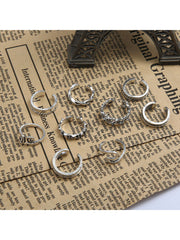 Conjuntos de anillos para los dedos del pie con apertura ajustable de nueve piezas