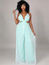 Halter Sleeveless Backless Loose Rompers