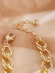 Conjuntos de collar y pulsera minimalistas con huecos