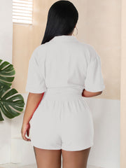 Two Piece Short Sleeve Shirts & Short Pants