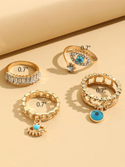 Vierteilige Augen-Diamant-Sets