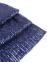 Mesh Long Slit Sleeve Sequin Patchwork Midi Dresses