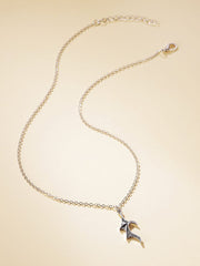 Collares de cadena con colgante de murciélago para pareja