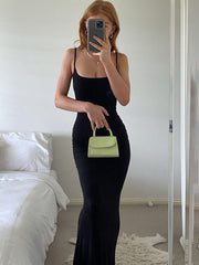 Ärmelloses Maxikleid mit Spaghettiträgern