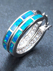 Pendientes redondos de diamantes de imitación de colores