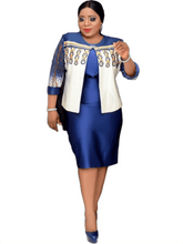 Two Piece Printed Cardigan & Midi Dresses