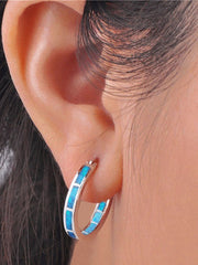 Pendientes redondos de diamantes de imitación de colores