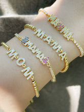 Pulseras de oso con diamantes de imitación de colores