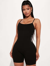 Sleeveless Solid Color Bodycon Rompers