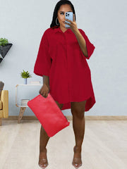 Vestidos casuales con camisa abotonada