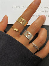 Zweiteilige offene verstellbare Ringe