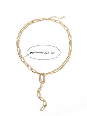 Minimalistische Halsketten mit ausgehöhlten Strasssteinen