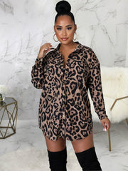 Minikleid mit Leopardenmuster