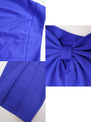 Zweiteiliges schulterfreies Crop-Top und geteilte Hose
