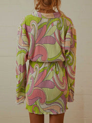 Minivestidos camiseros con botones y estampado floral