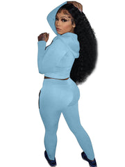 Two Piece Hoodie & Bodycon Pants