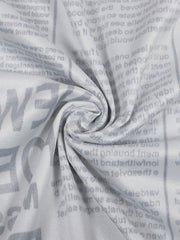 Langärmlige, figurbetonte Shirts mit Buchstabendruck